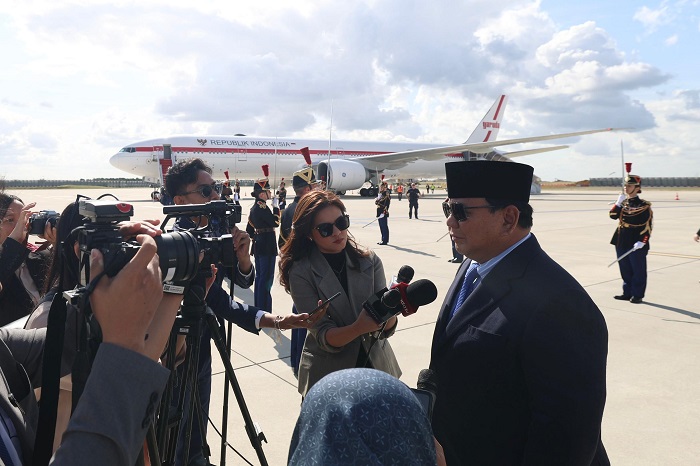 Presiden  Prabowo Subianto resmi mengakhiri lawatan kerjanya ke empat negara sahabat dan kembali ke Tanah Air, (Dok. Tim Media Prabowo)