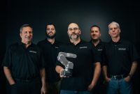 Mecademic Management (L to R): Philippe Beaulieu, CEO; Eric Boutet, VP R&D; Jonathan Coulombe, CTO; Philippe Jacome, COO; David Mass&eacute;, CFO.